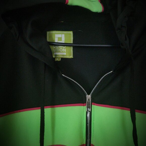 Demolition Medium Multicolor Jacket A STUNNER Pink And Green - Picture 6 of 12